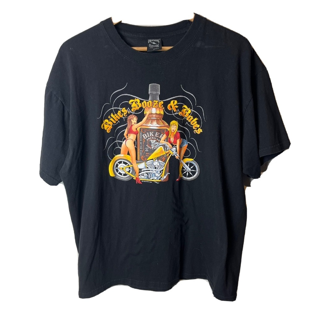 Bikes Booze and Babes Motorcycle Oak Grove Choppers T-shirt Men’s Size XL Cotton